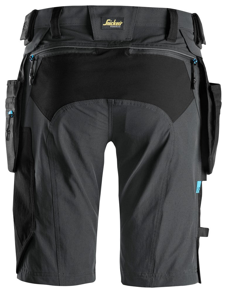 Snickers Steel Grey Lite Work, Shorts+ Detachable Holster Pockets (6108) - Dynamite Hardware