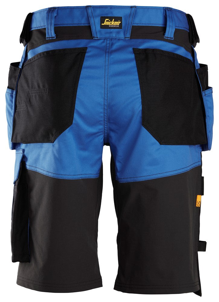 Snickers True Blue AllroundWork, Stretch Loose Fit Work Shorts Holster Pockets (6151) - Dynamite Hardware