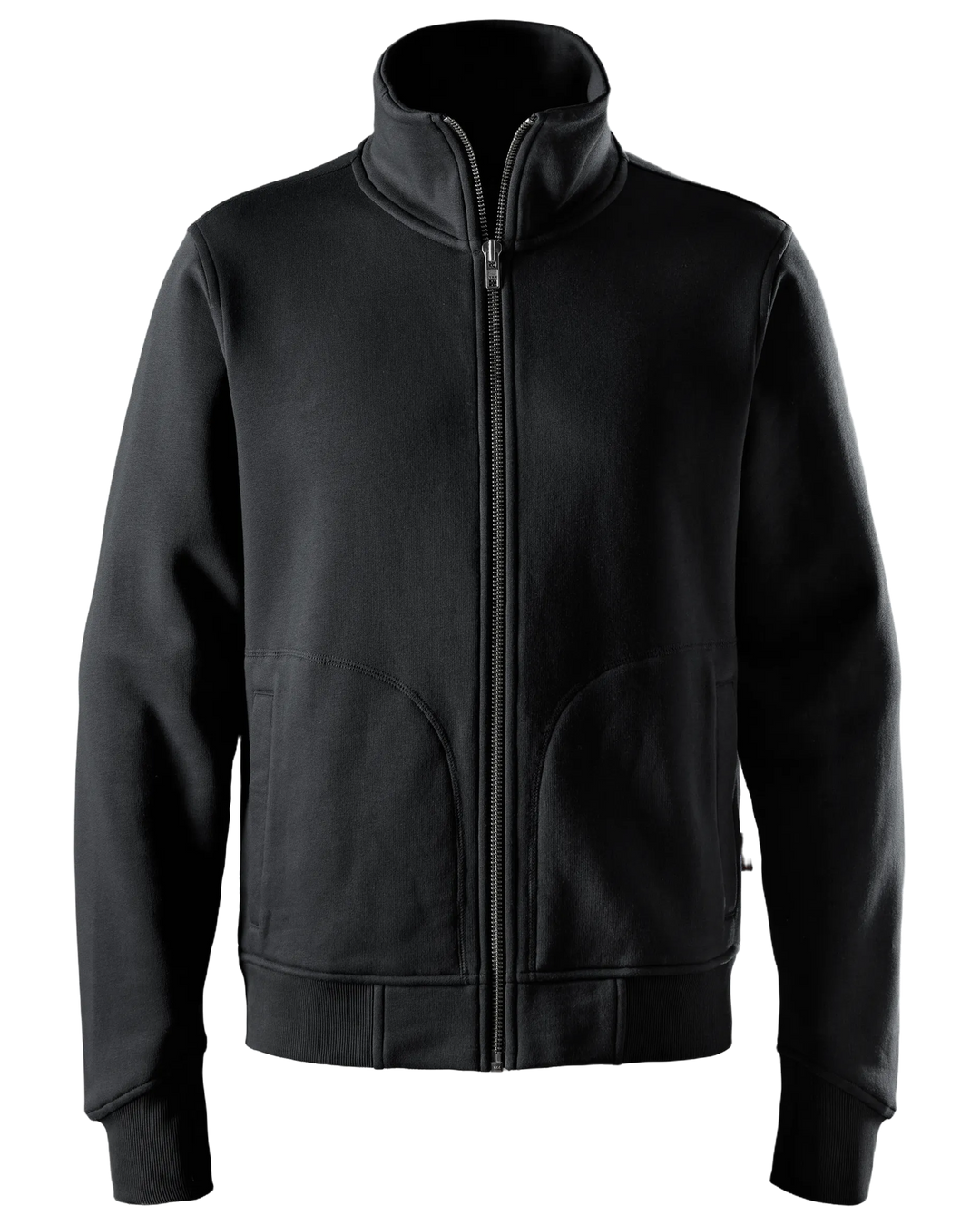 Snickers Black, Heavy Sweatshirt Jacket (2045) – front view