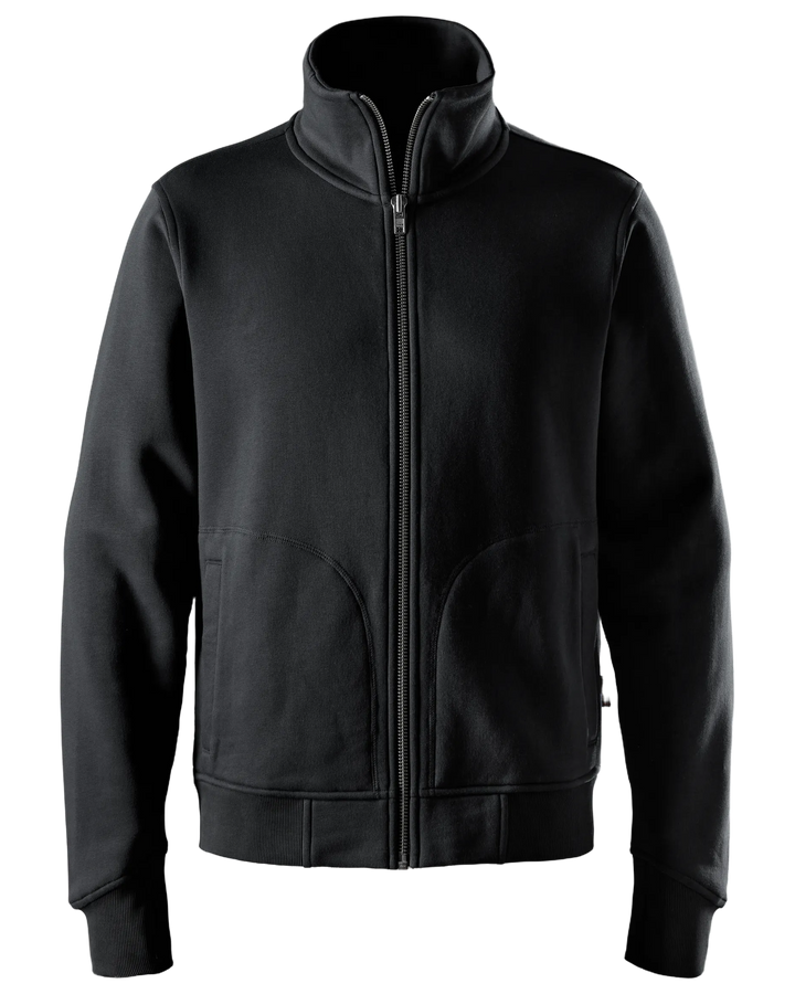 Snickers Black, Heavy Sweatshirt Jacket (2045) – front view