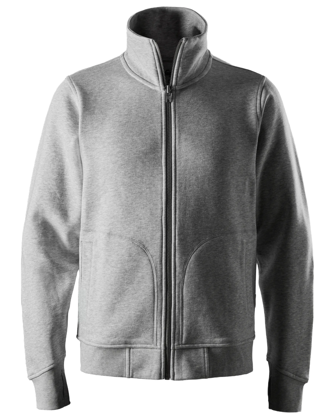 Snickers Grey Melange, Heavy Sweatshirt Jacket (2045) – front view