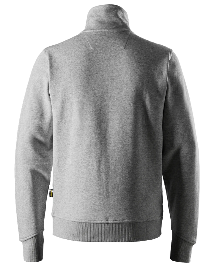 Snickers Grey Melange, Heavy Sweatshirt Jacket (2045) – back view