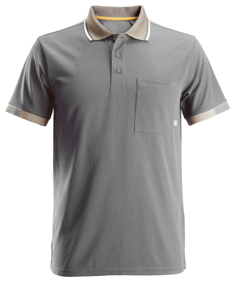Snickers AllroundWork, 37.5® Short Sleeve Polo Shirt - Grey (2724) - Dynamite Hardware
