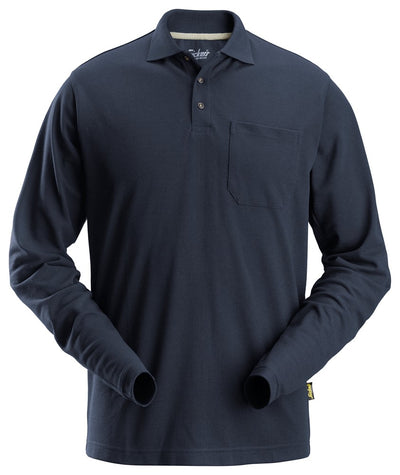 Snickers Long Sleeve Pique Shirt - Navy (2608) - Dynamite Hardware