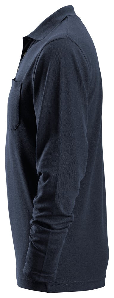 Snickers Long Sleeve Pique Shirt - Navy (2608) - Dynamite Hardware