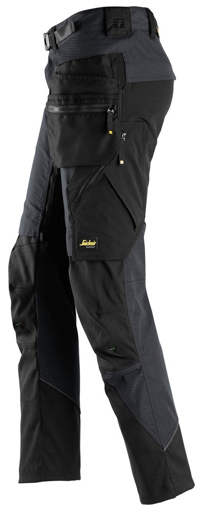 Snickers Steel Grey FlexiWork, Work Trousers+ Detachable Holster Pockets (6972) - Dynamite Hardware
