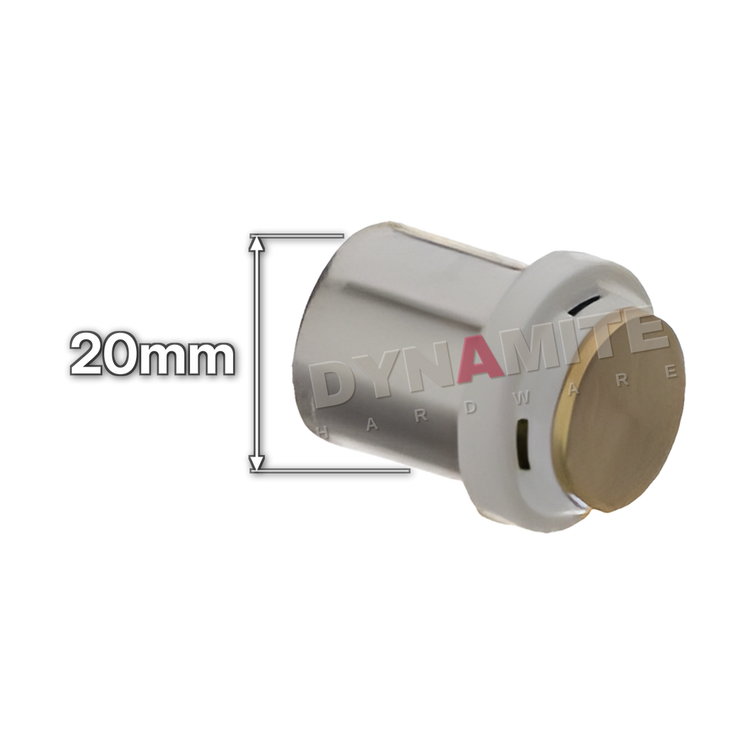 20mm Multilayer Crimp End Cap (code MF5120), size marked with white arrows: 20mm crimp