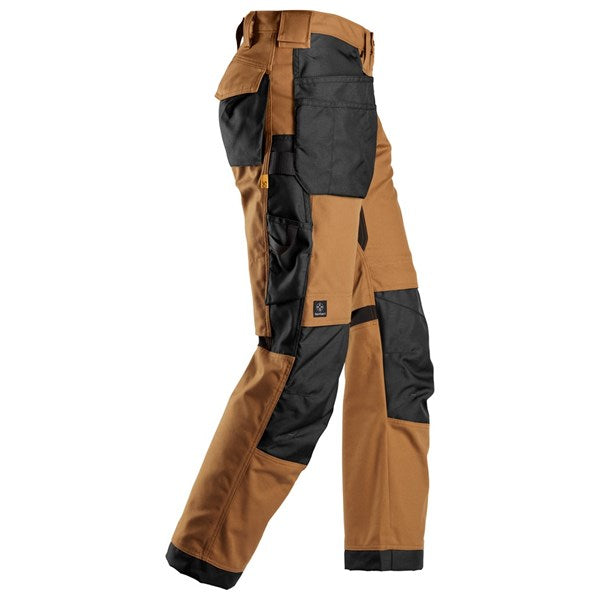 Snickers - Brown AW Stretch Work Trousers + Holster Pockets (6224) - Dynamite Hardware