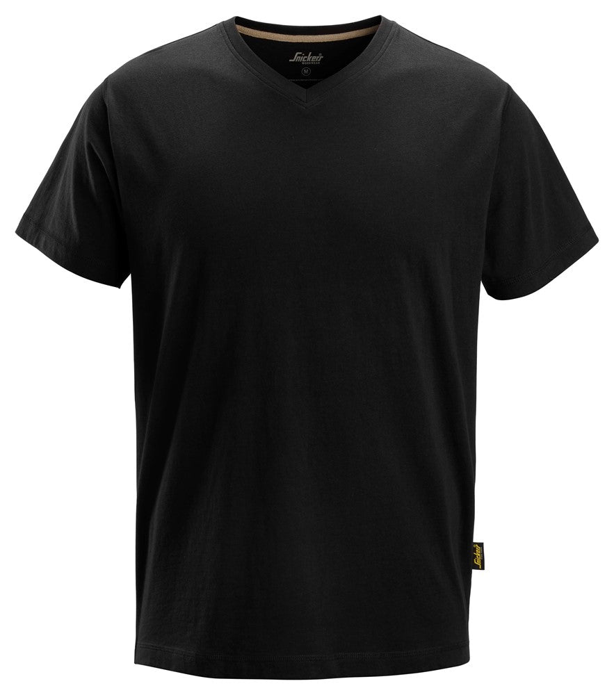 Snicker V-Neck T-Shirt -Black (2512) - Dynamite Hardware