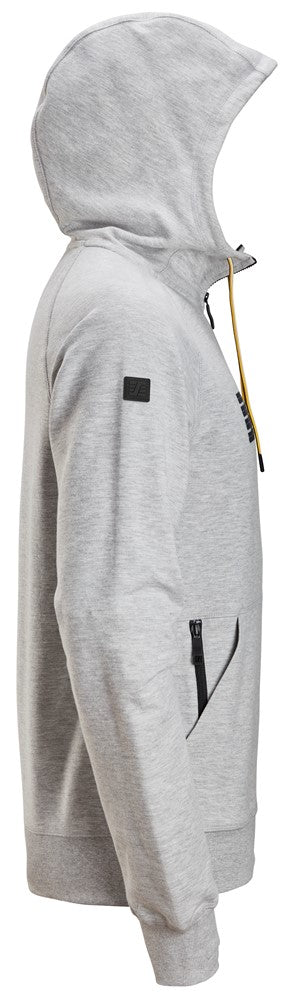 Snicker Logo Full Zip Hoodie - Grey Melange (2895) - Dynamite Hardware