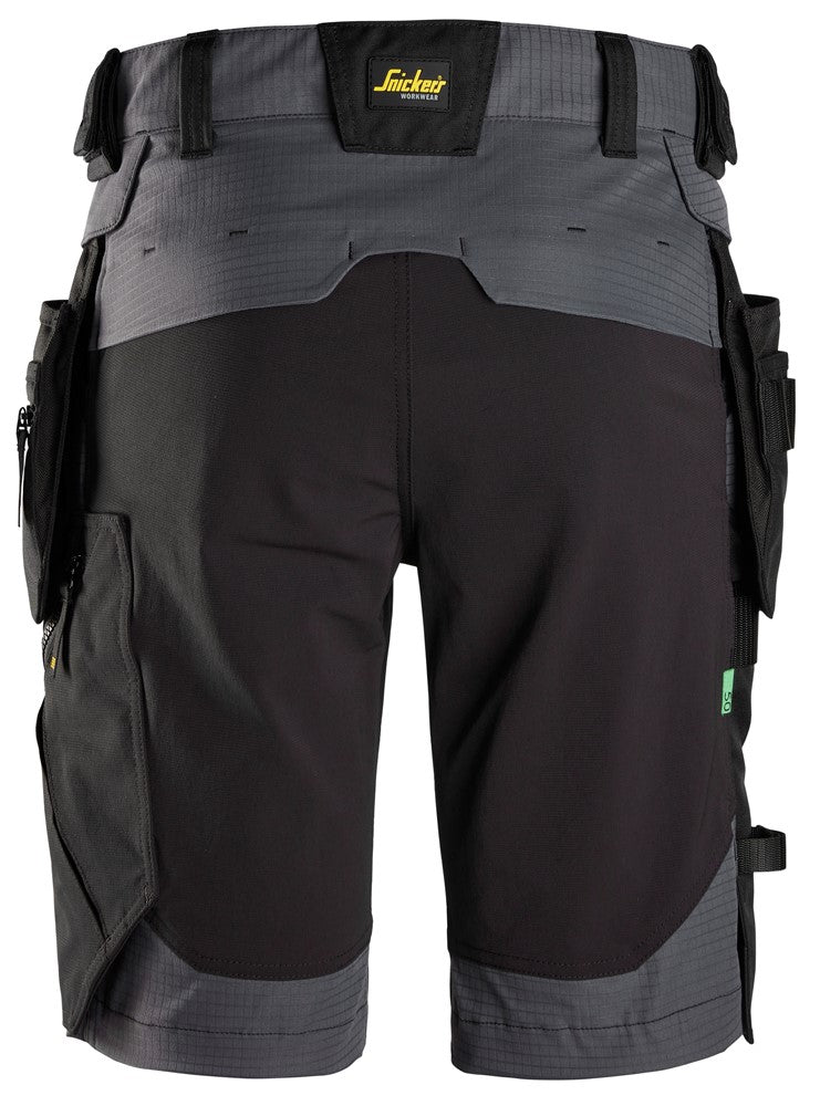 Snickers Steel Grey FlexiWork, Shorts Detachable Holster Pockets (6172) - Dynamite Hardware