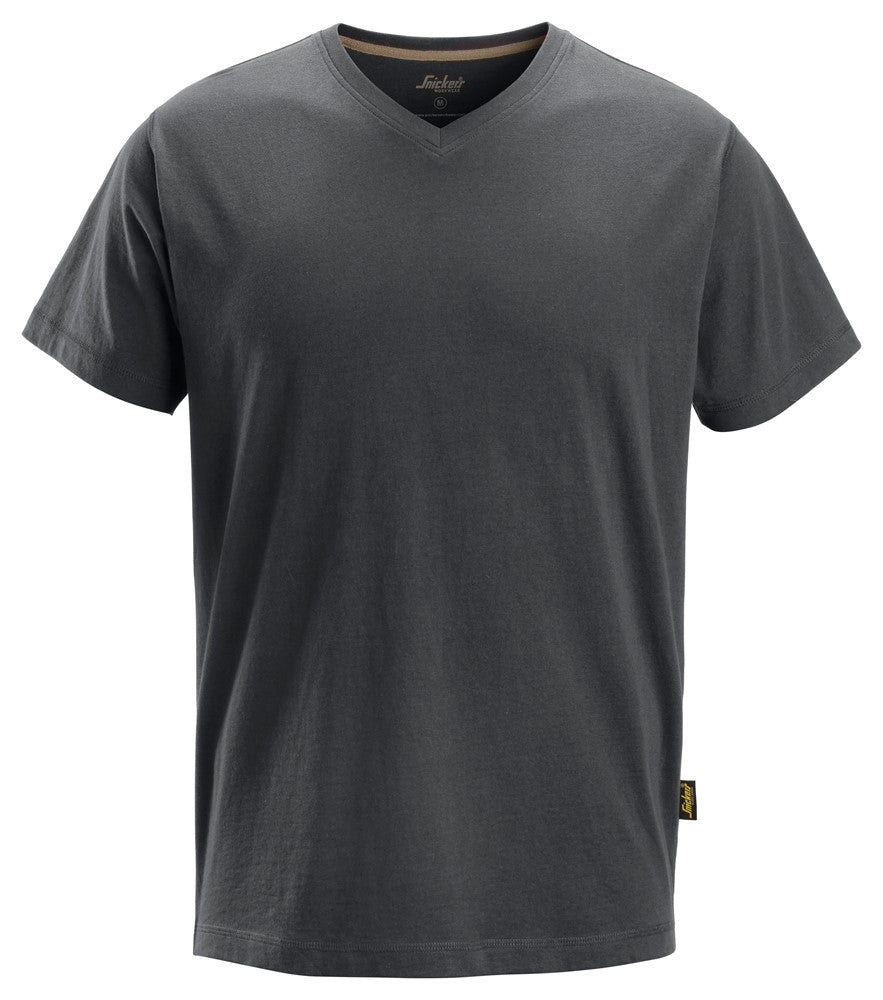 Snicker V-Neck T-Shirt -Steel Grey (2512) - Dynamite Hardware