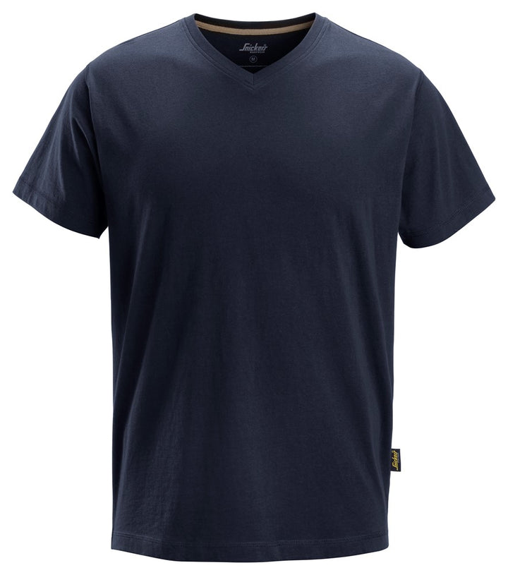 Snicker V-Neck T-Shirt -Navy (2512) - Dynamite Hardware