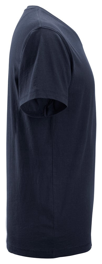 Snicker V-Neck T-Shirt -Navy (2512) - Dynamite Hardware