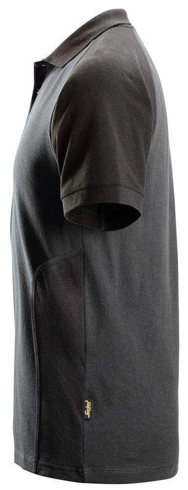 Snickers 2 Coloured Polo Shirt - Steel Grey/Black (2750) - Dynamite Hardware