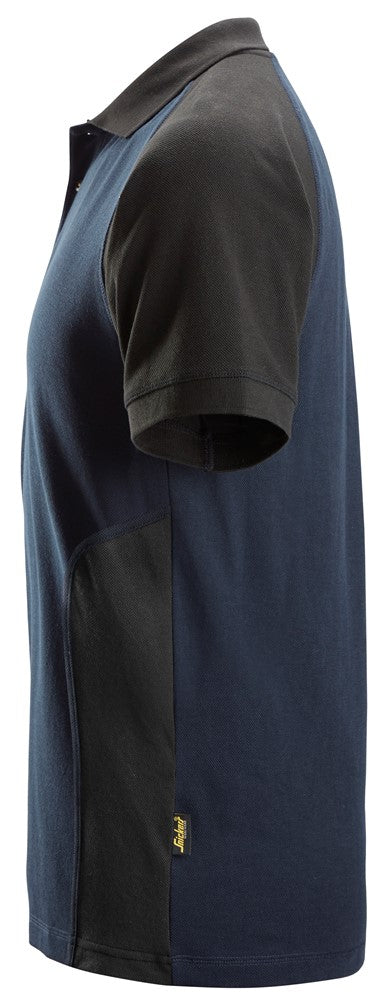 Snickers 2 Coloured Polo Shirt - Navy/Black (2750) - Dynamite Hardware