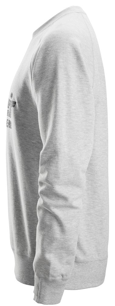 Snickers Logo Sweatshirt - Grey Melange (2892) - Dynamite Hardware