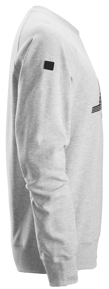 Snickers Logo Sweatshirt - Grey Melange (2892) - Dynamite Hardware