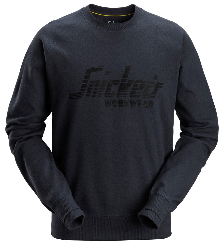 Snickers Logo Sweatshirt - Dark NavyMelange (2892) - Dynamite Hardware