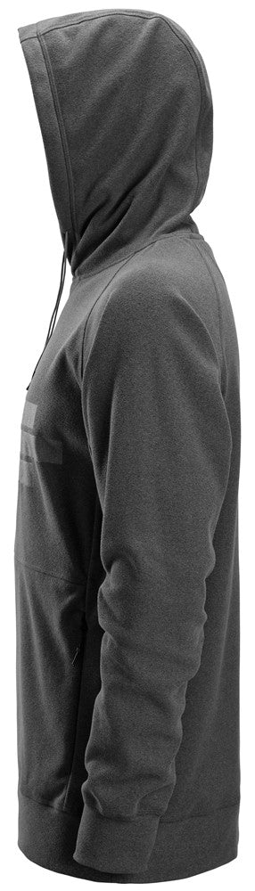 Snickers Allround Work Polartec Terry Hoodie - Steel Grey (8075) - Dynamite Hardware