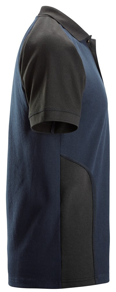 Snickers Two-Coloured Polo Shirt Navy/Black - Dynamite Hardware