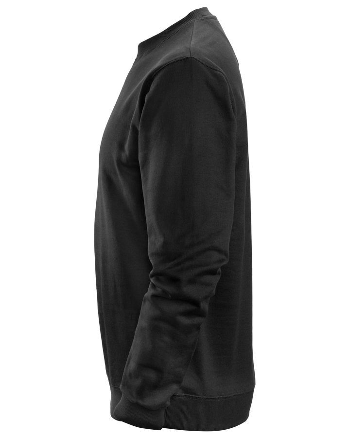 Snickers Black, Crew Neck Work Sweatshirt (2810) – left side view
