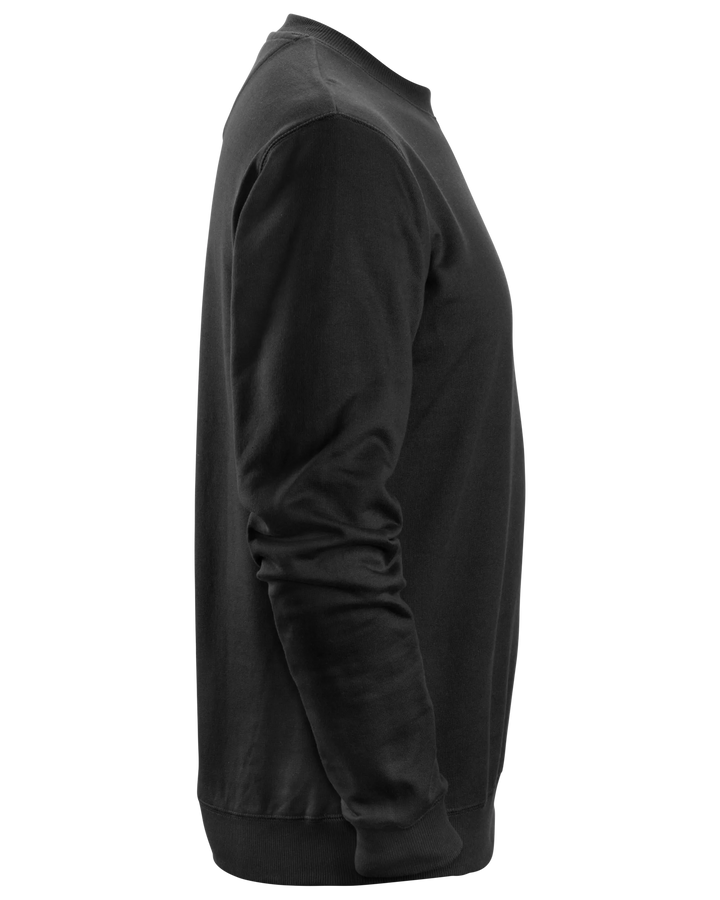 Snickers Black, Crew Neck Work Sweatshirt (2810) – right side view