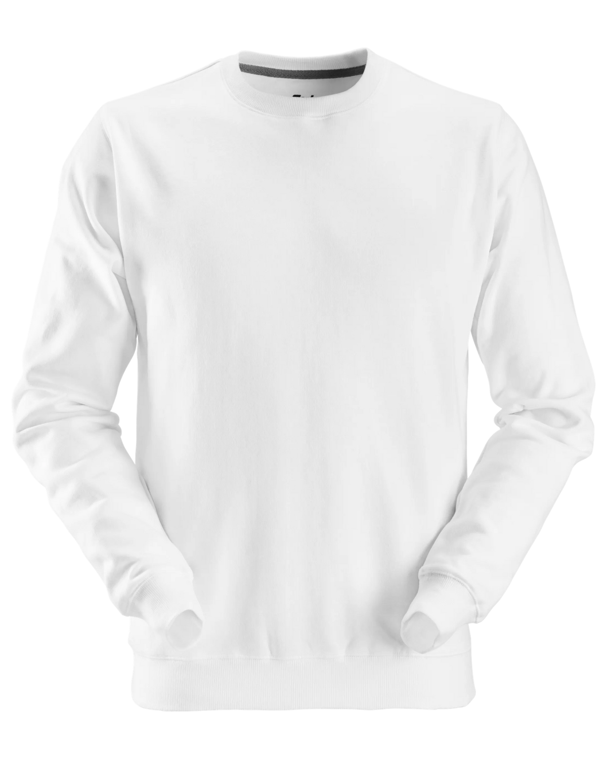 Snickers White, Crew Neck Work Sweatshirt (2810) – front view