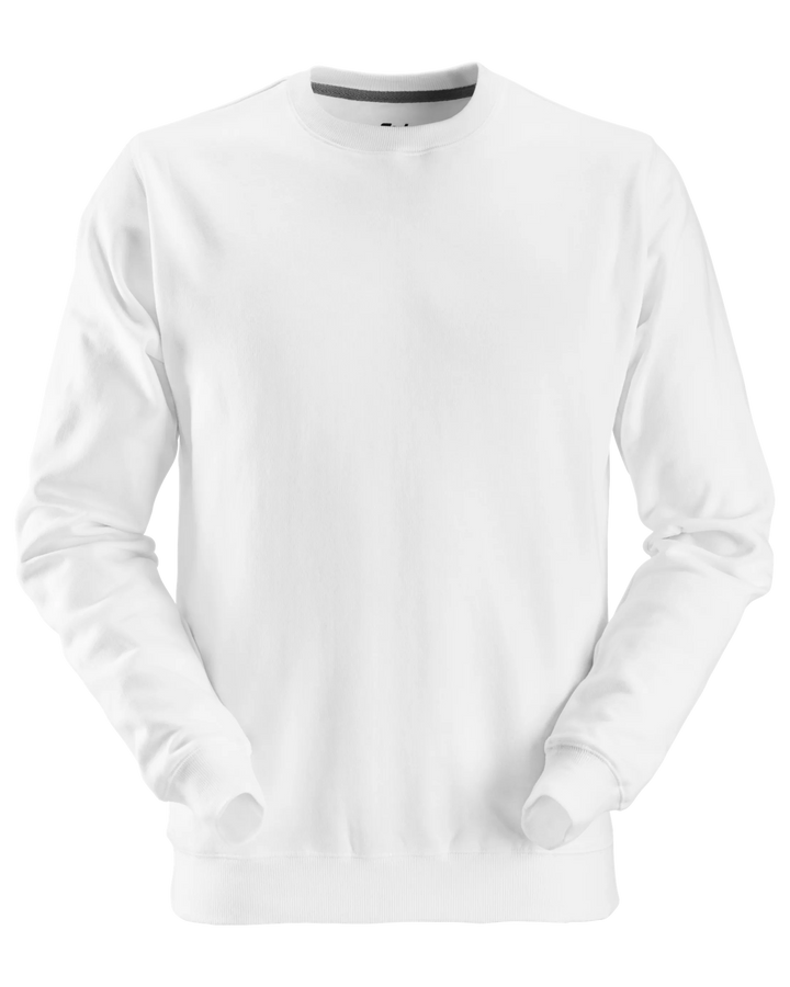 Snickers White, Crew Neck Work Sweatshirt (2810) – front view