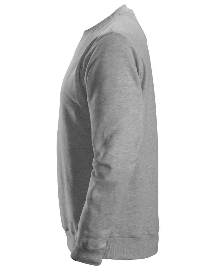 Snickers Grey, Crew Neck Work Sweatshirt (2810) – left side view