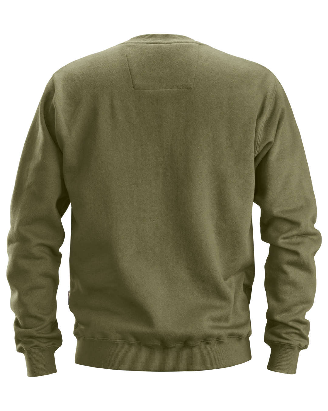 Snickers Khaki Green, Crew Neck Work Sweatshirt (2810) – back view