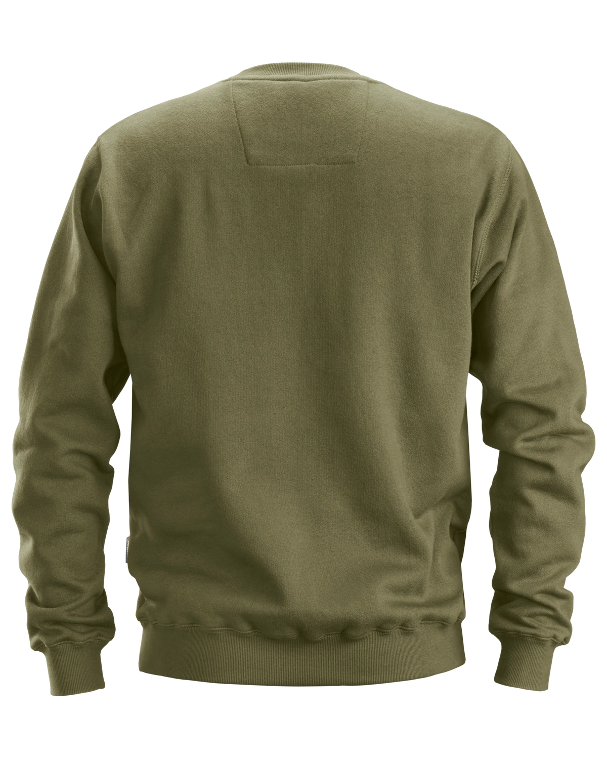 Snickers Khaki Green, Crew Neck Work Sweatshirt (2810) – back view