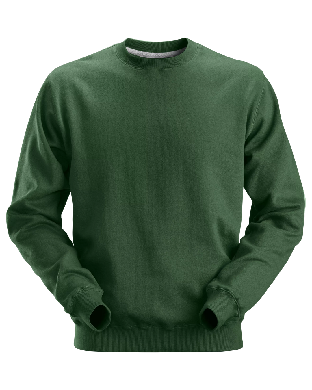 Snickers Forest Green, Crew Neck Work Sweatshirt (2810) – front view