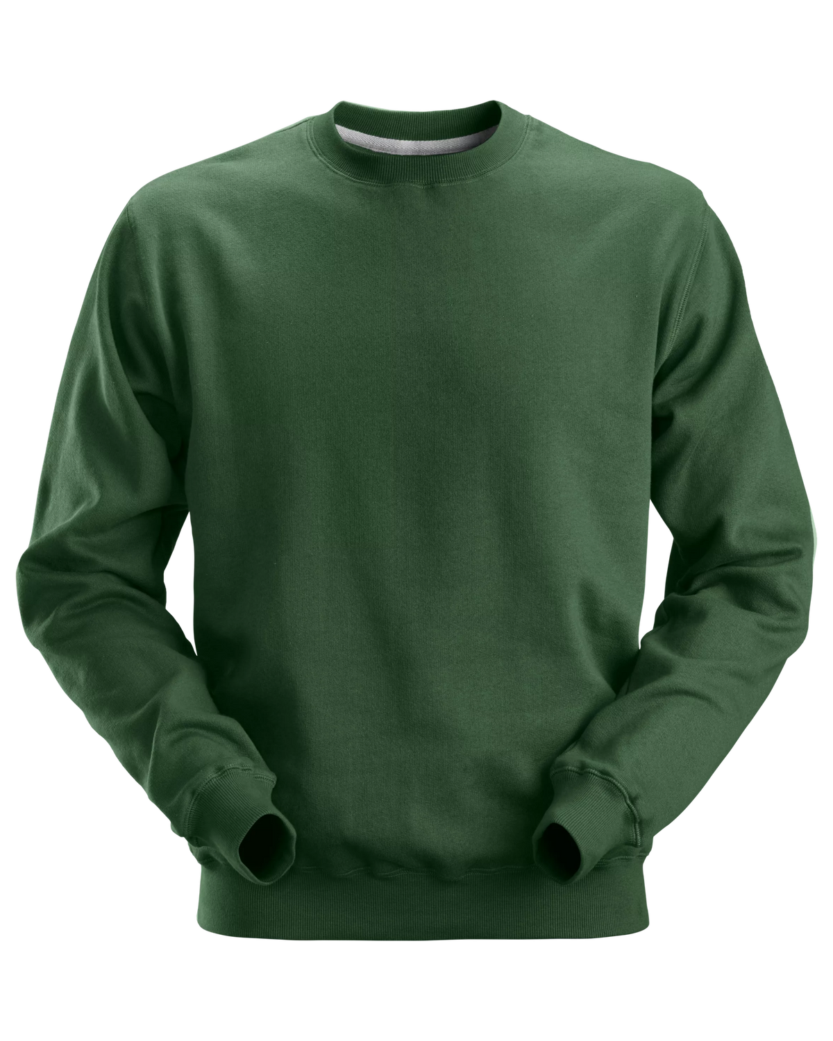Snickers Forest Green, Crew Neck Work Sweatshirt (2810) – front view