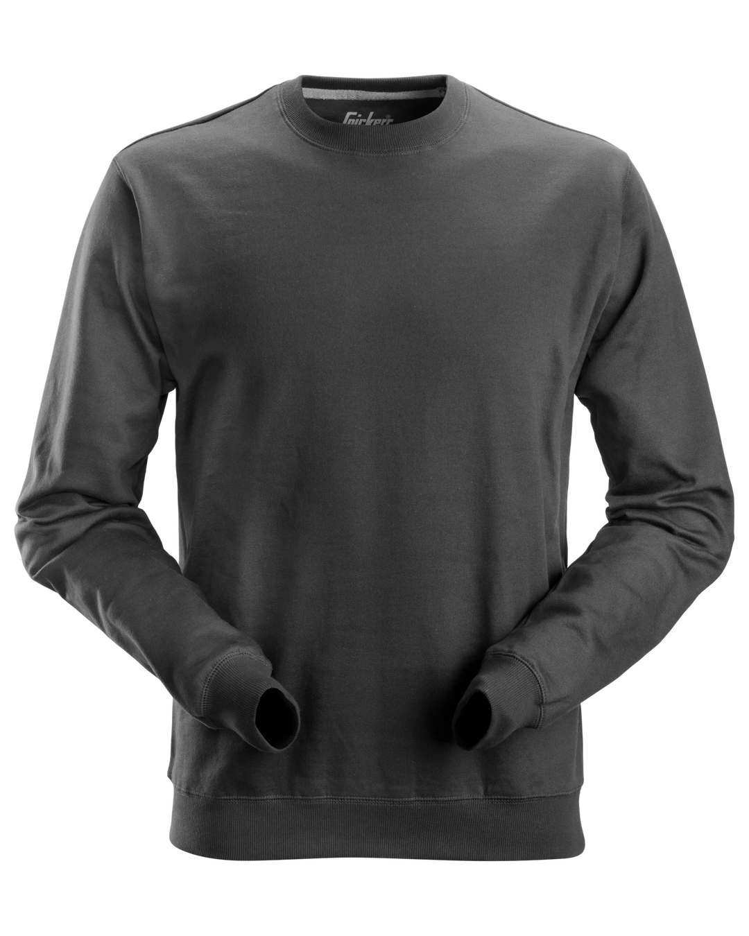 Snickers Steel Grey, Crew Neck Work Sweatshirt (2810) – front view