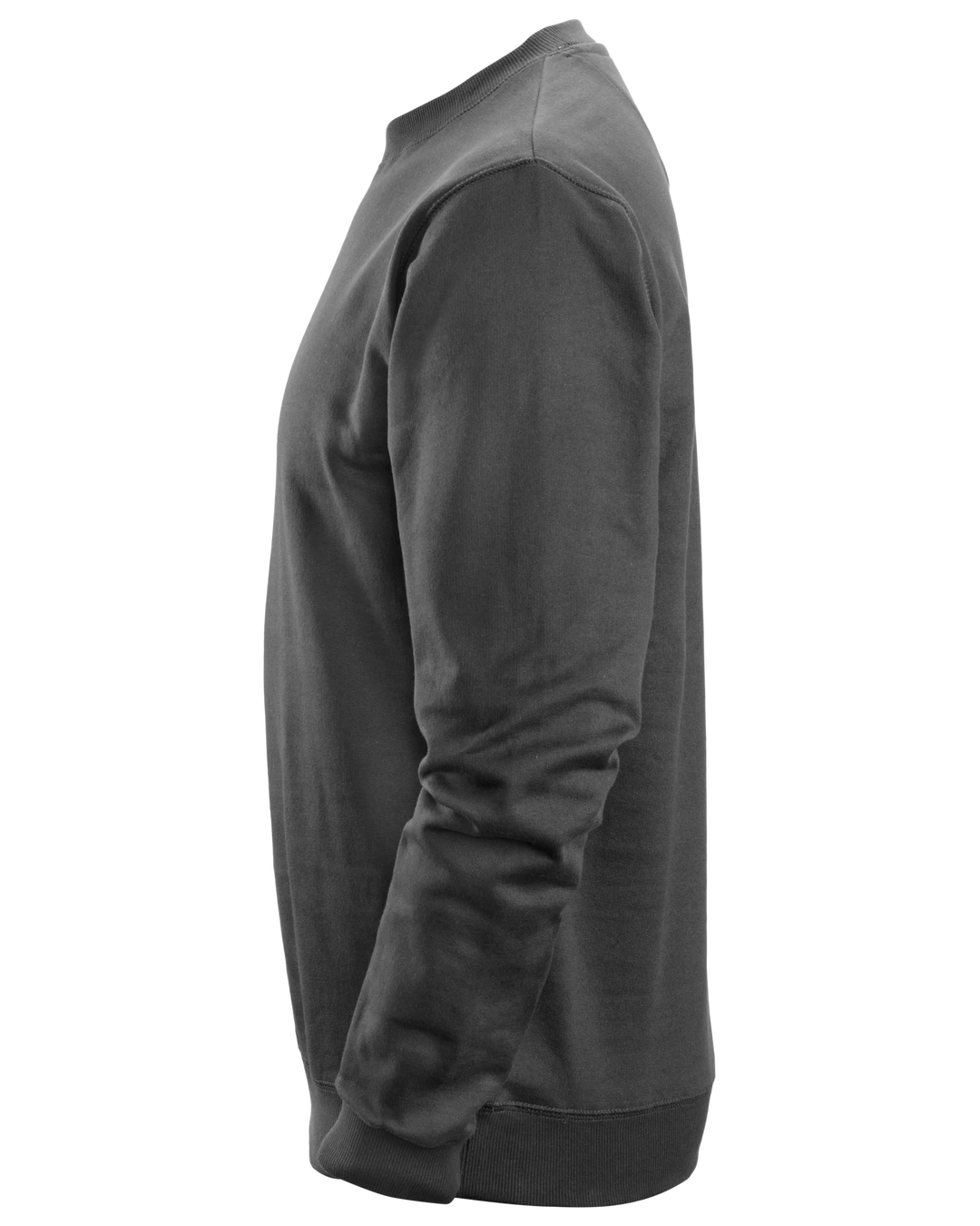 Snickers Steel Grey, Crew Neck Work Sweatshirt (2810) – left side view