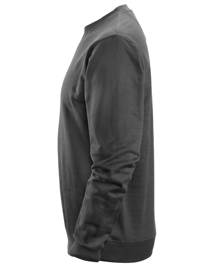 Snickers Steel Grey, Crew Neck Work Sweatshirt (2810) – left side view