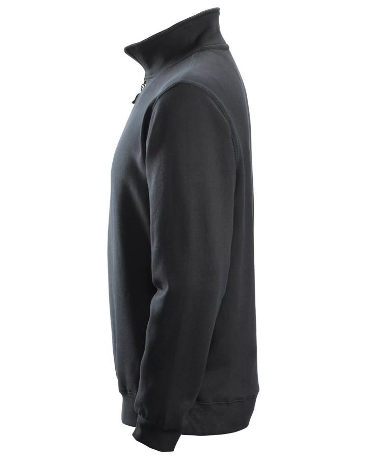 Snickers Black, Half-Zip Sweatshirt (2818) – left side view