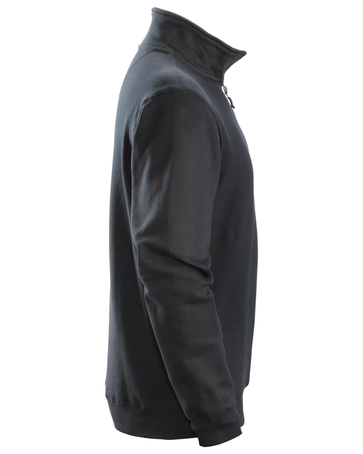 Snickers Black, Half-Zip Sweatshirt (2818) – right side view