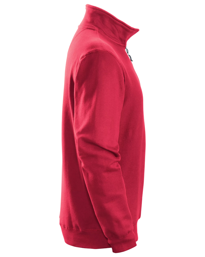 Snickers Chili Red, Half-Zip Sweatshirt (2818) – right side view