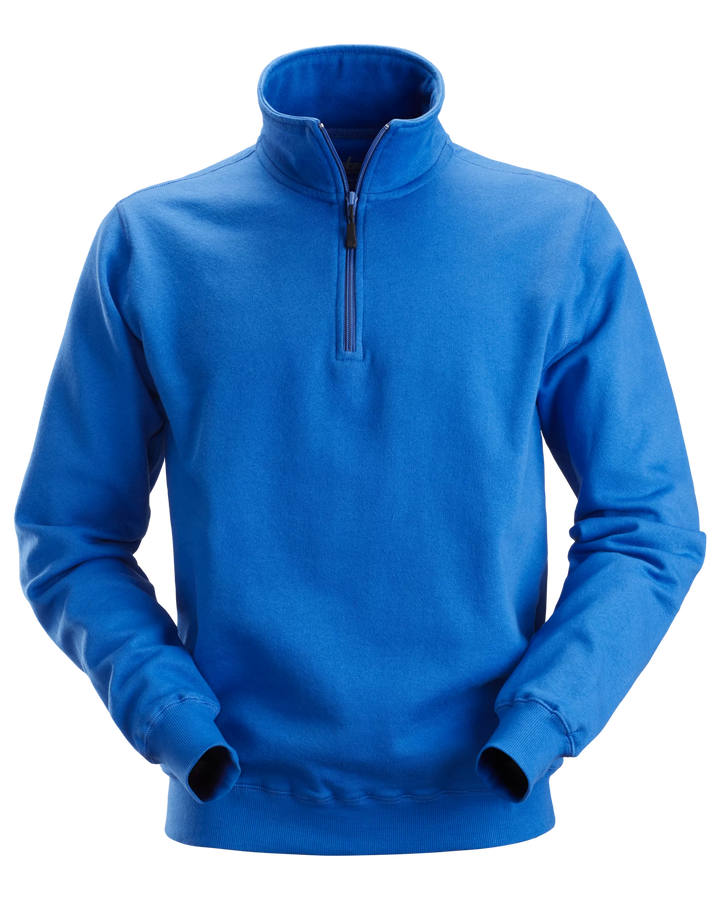 Snickers True Blue, Half-Zip Sweatshirt (2818) – front view