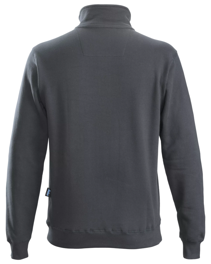 Snickers Steel Grey, Half-Zip Sweatshirt (2818) – back view