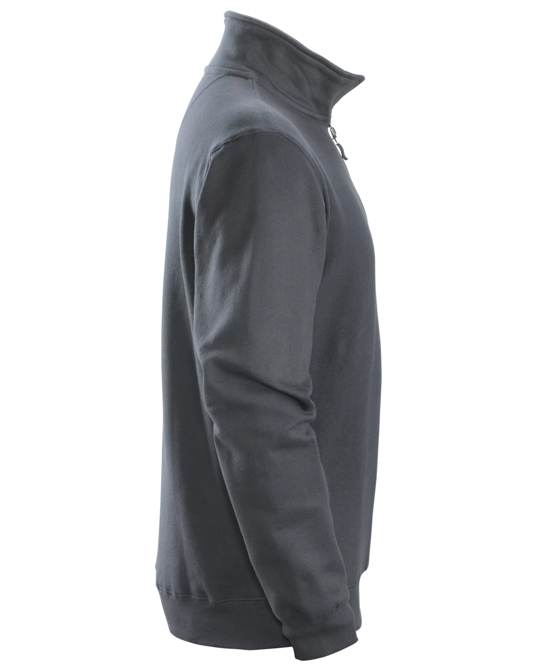 Snickers Steel Grey, Half-Zip Sweatshirt (2818) – right side view