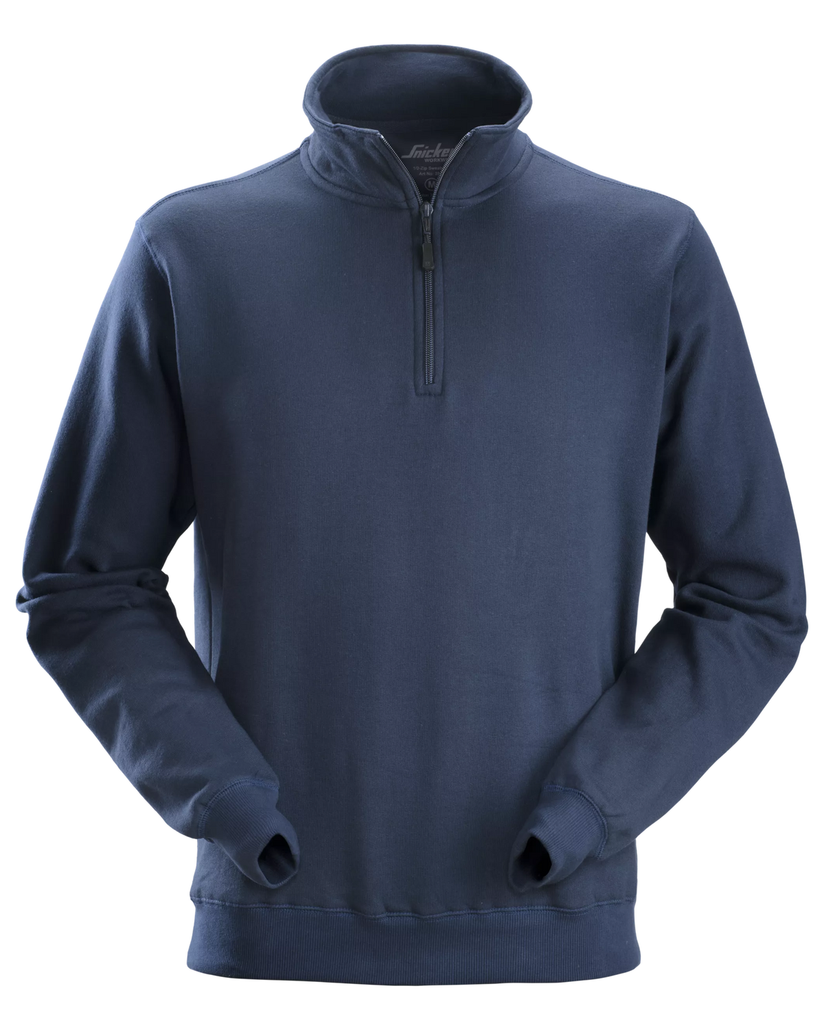 Snickers Navy, Half-Zip Sweatshirt (2818) – front view