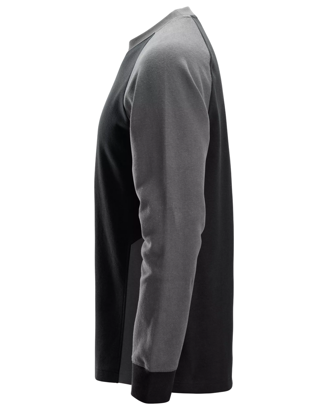 Snickers Black/Steel Grey, Two-Coloured Sweatshirt (2840) – left side view