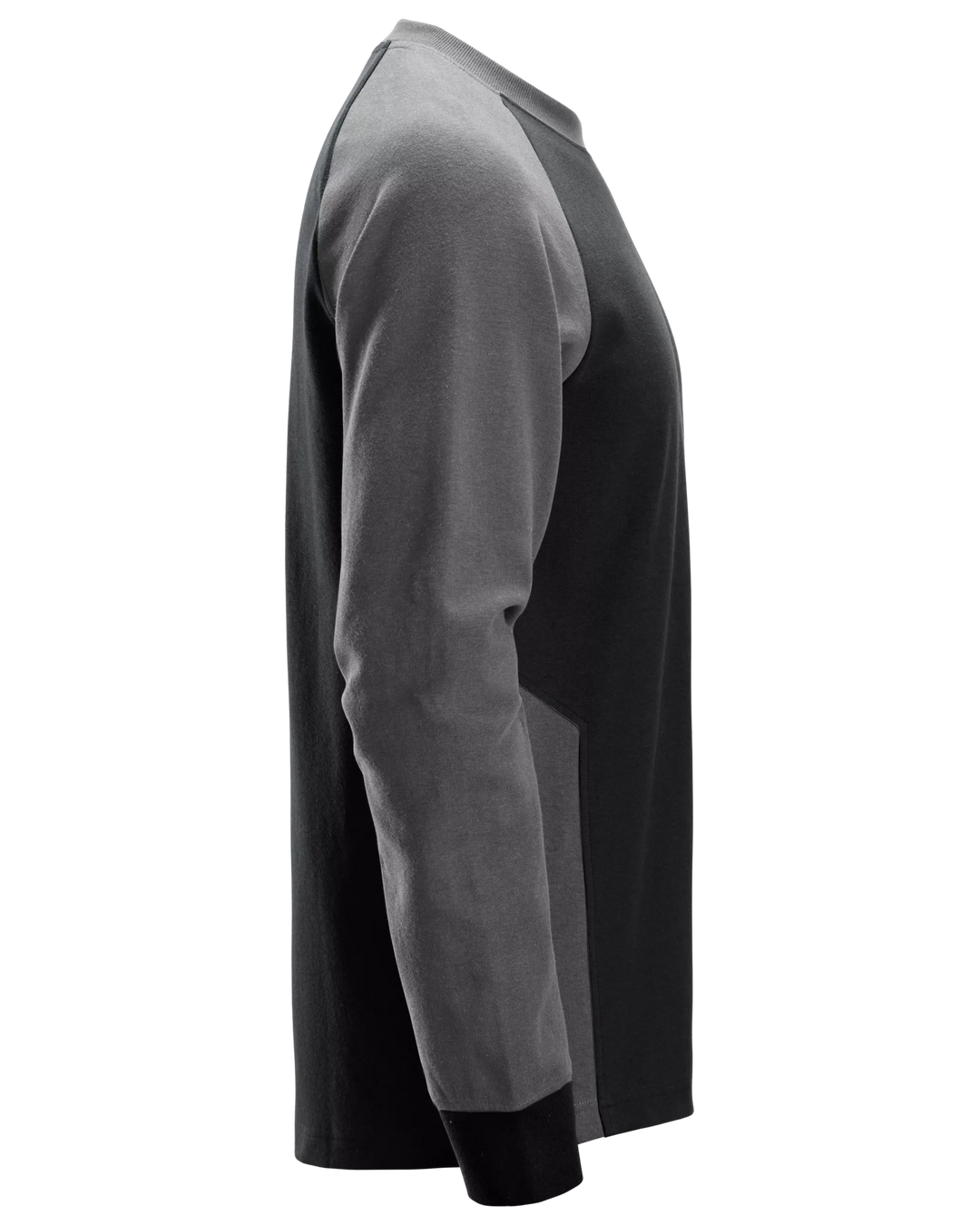 Snickers Black/Steel Grey, Two-Coloured Sweatshirt (2840) – right side view