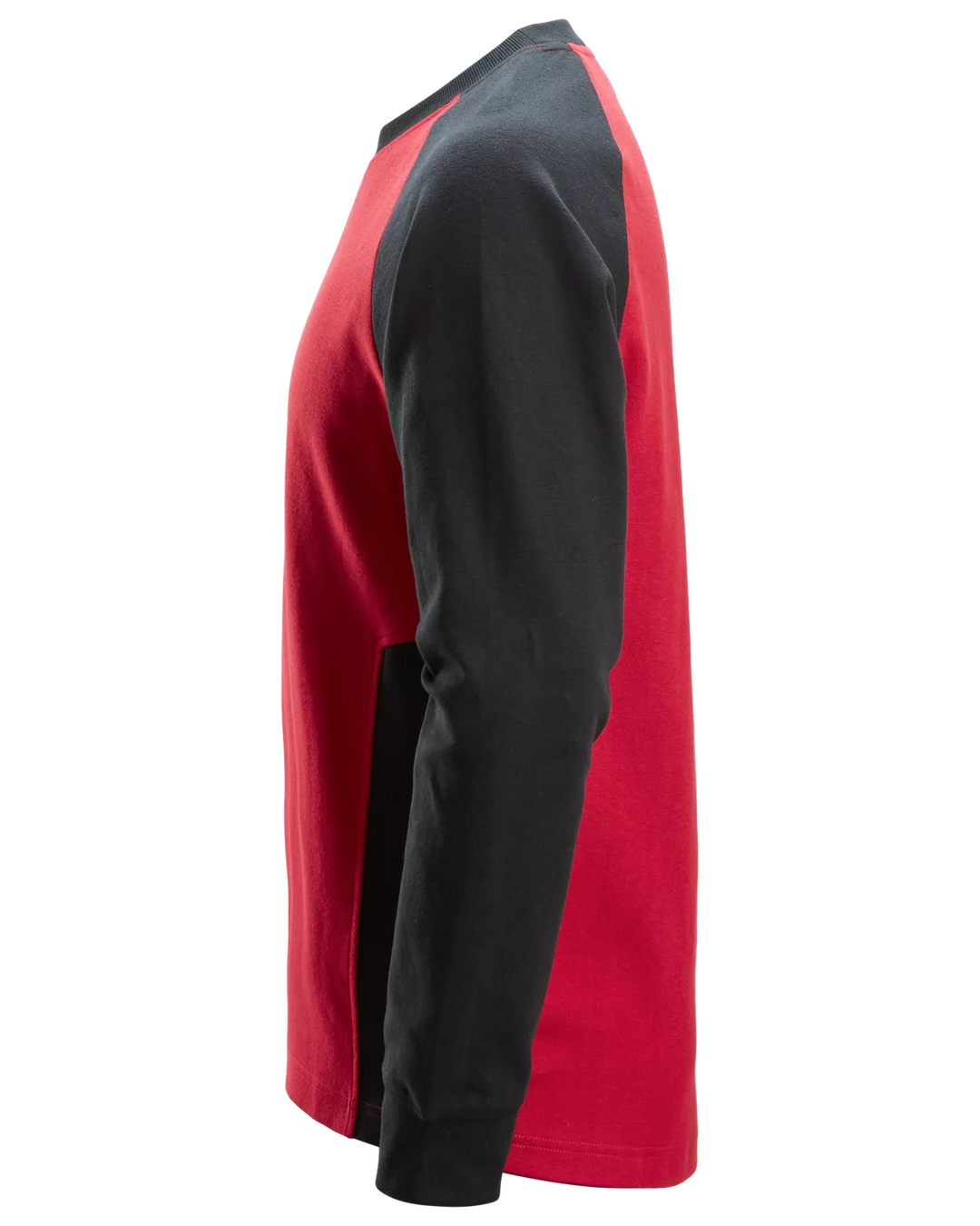 Snickers Chili Red, Two-Coloured Sweatshirt (2840) – left side view