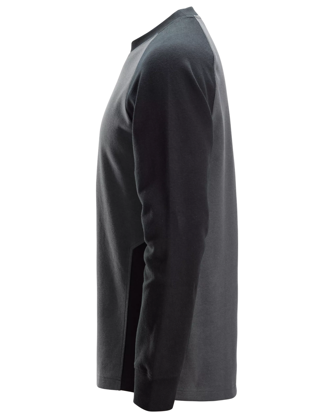 Snickers Steel Grey, Two-Coloured Sweatshirt (2840) – left side view