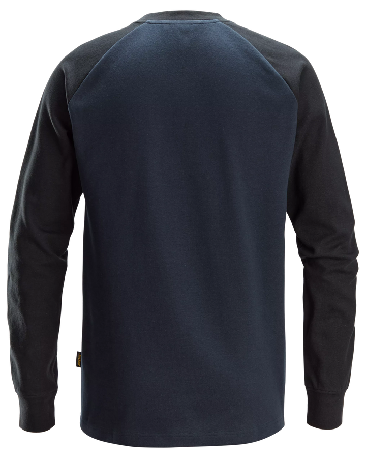 Snickers Navy, Two-Coloured Sweatshirt (2840) – back view