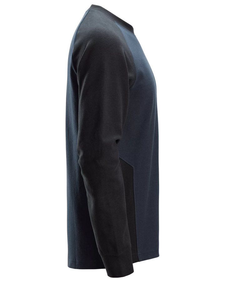 Snickers Navy, Two-Coloured Sweatshirt (2840) – right side view